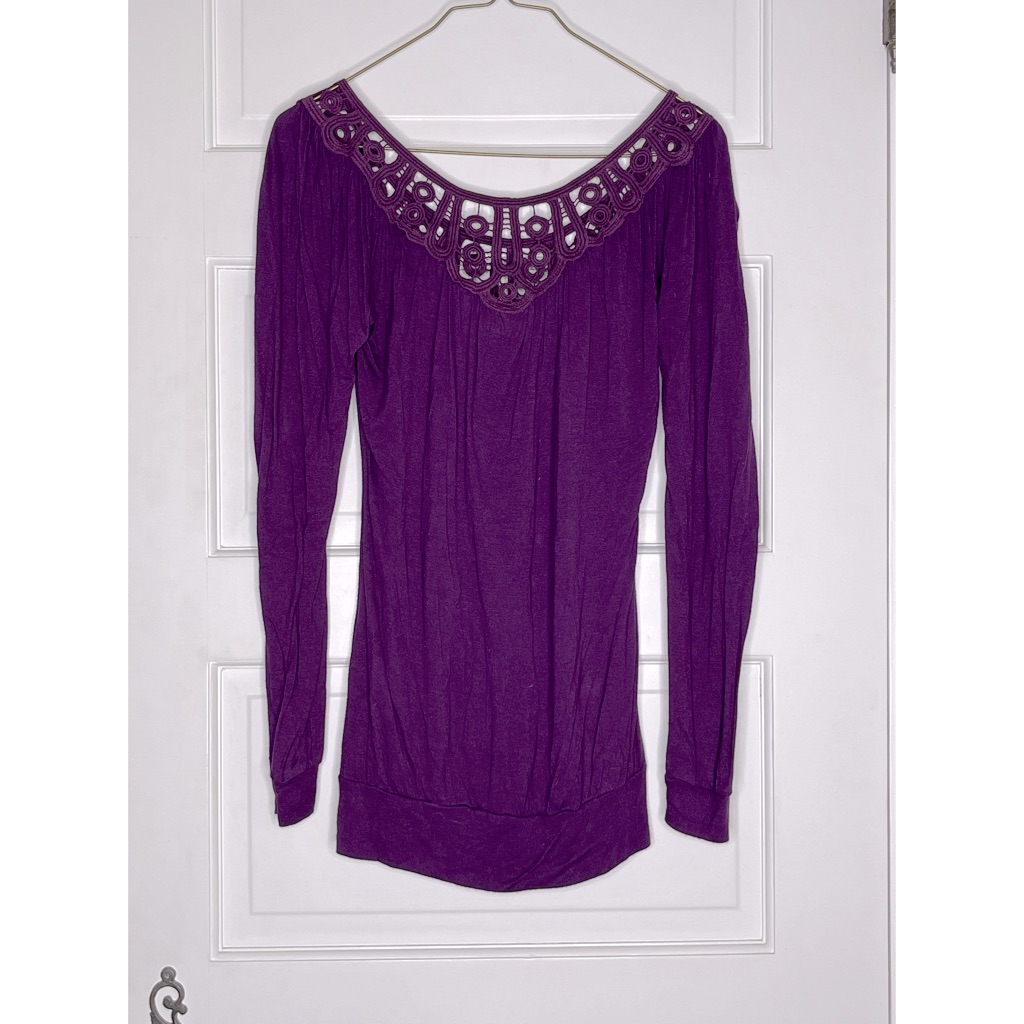 Crochet Top In Purple